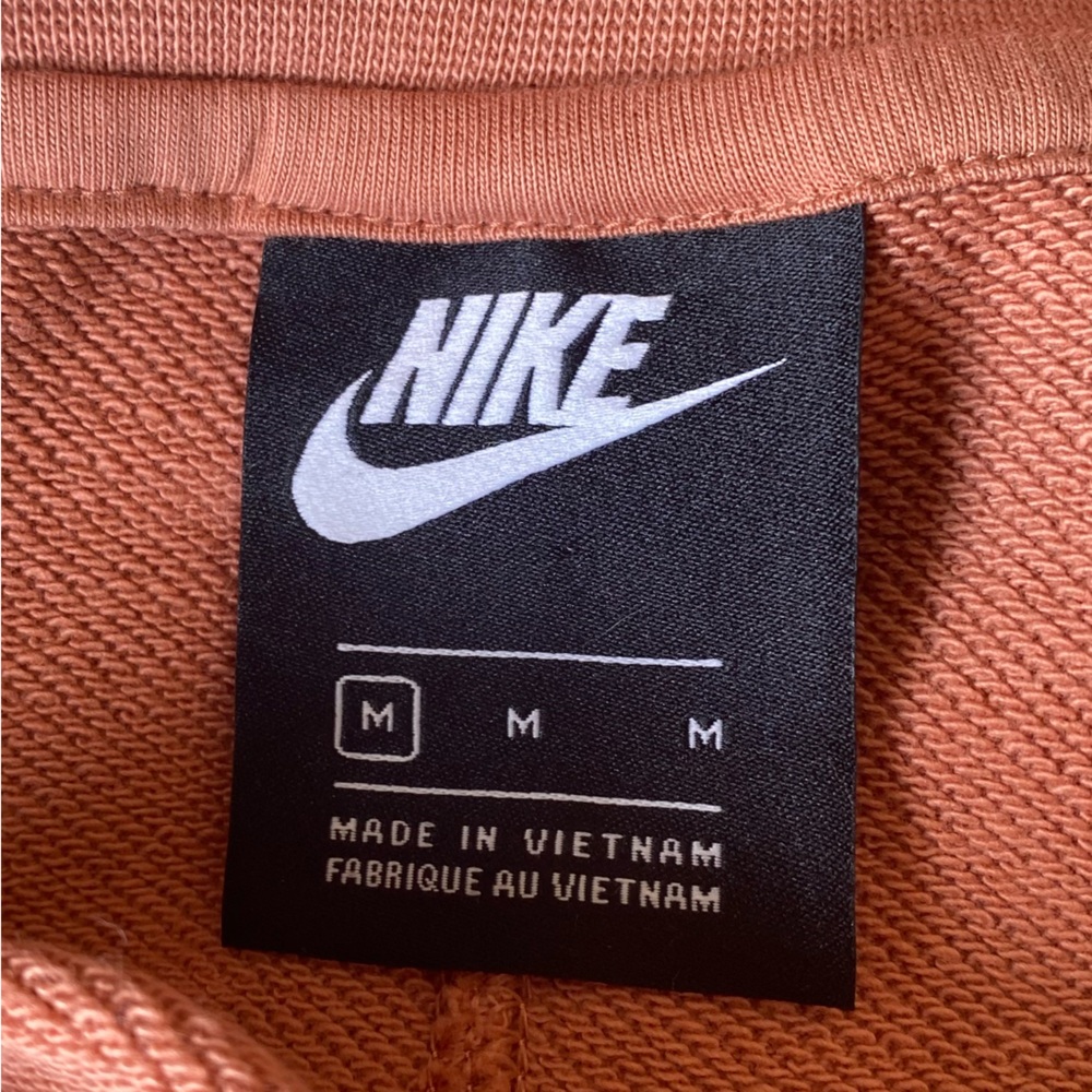 Nike Women’s Blush Orange Pearl Femme French Terry Cardigan Size Medium - Picture 9 of 10